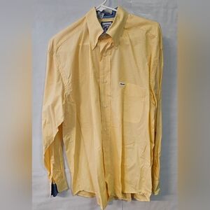Faconnable Yellow Gingham Men's Shirt